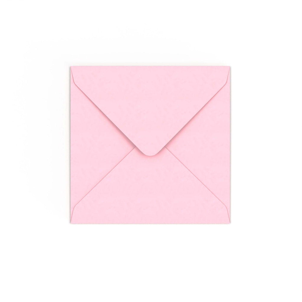 Pale Pink Gummed V-Flap Envelope (130 x 130mm)
