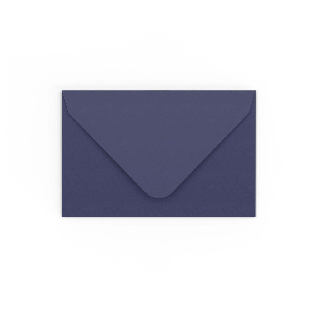 Dark Blue Gummed V-Flap Envelope (65 x 94mm)