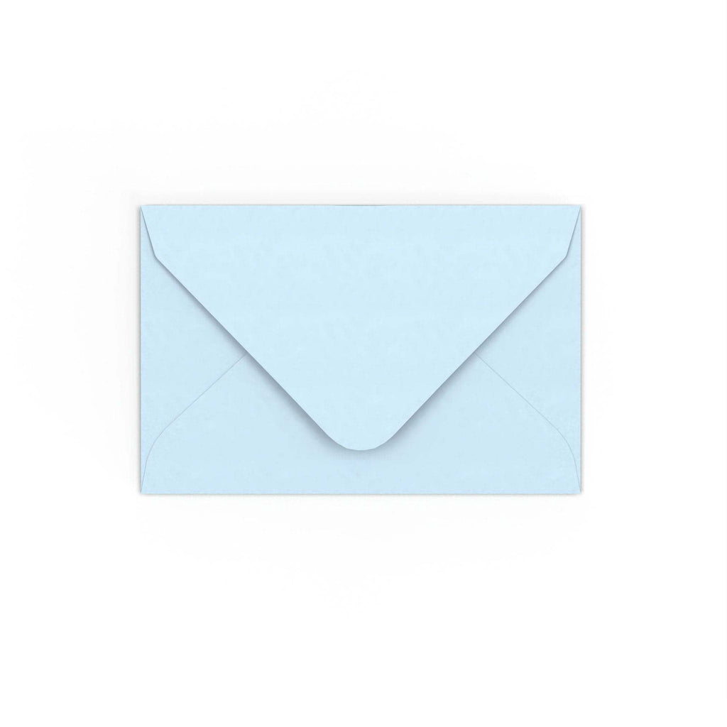 Pale Blue Gummed V-Flap Envelope (65 x 94mm)