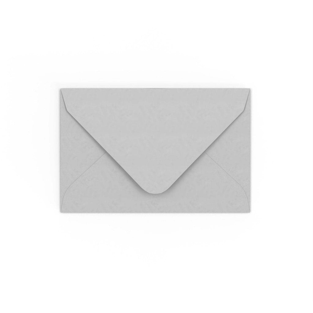 Pale Grey Gummed V-Flap Envelope (65 x 94mm)