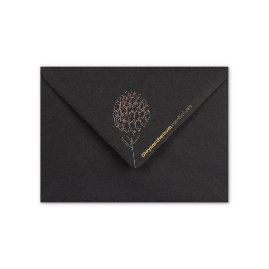Envelope Chrysanthemum design
