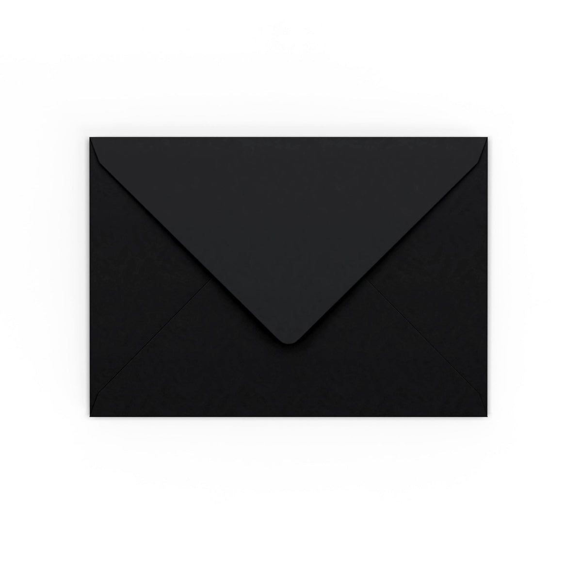 C6 Black Gummed V-Flap Envelope (114 X 162 mm)