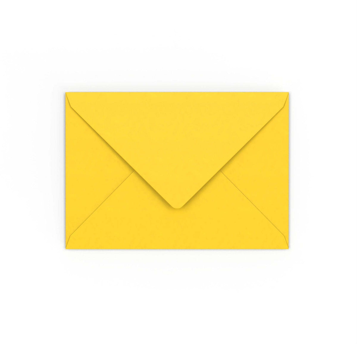 C6 Mid Yellow Gummed V-Flap Envelope (114 x 162mm)