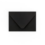 C7 Black Gummed V-Flap Envelope (82 x 113 mm)