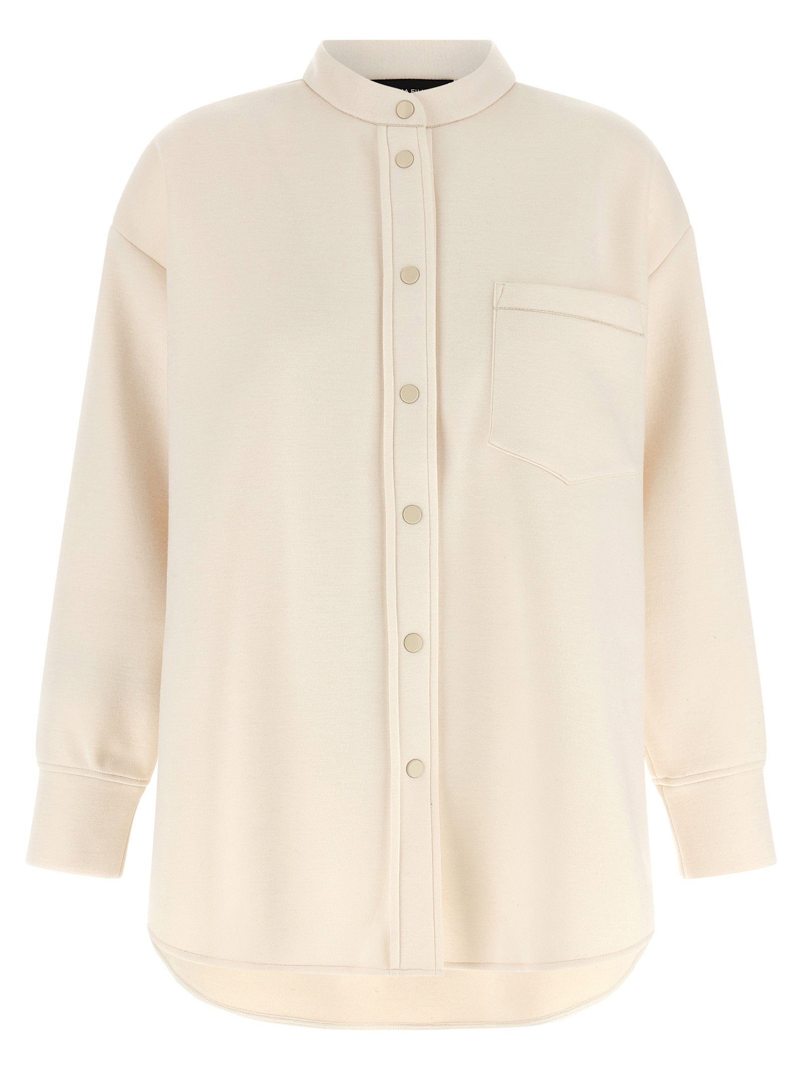 Fabiana Filippi Scuba Cashmere Shirt — Cream