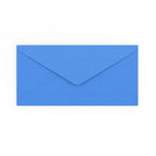 DL Bright Blue Gummed V-Flap Envelope (110 x 220mm)