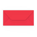 DL Dark Red Gummed V-Flap Envelope (110 x 220mm)