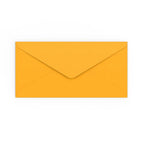 DL Dark Yellow Gummed V-Flap Envelope (110 x 220mm)