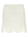Tom Ford Crocheted Cotton-Silk Skirt — White