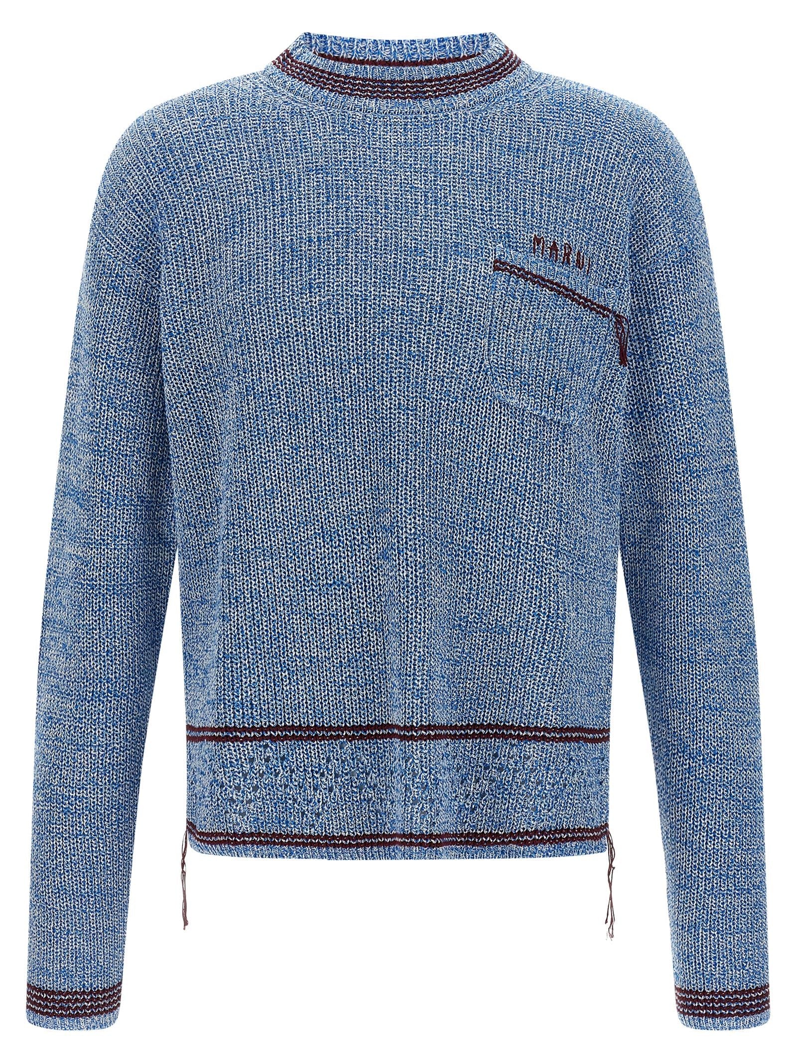 Marni Mending Sweater — Blue