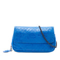 Small Calfskin Intrecciomirage Embossed Butterfly Chain Crossbody