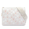 Tricolor Monogram Embossed Lambskin Coussin PM