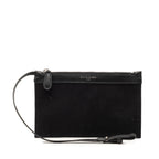 Canvas Navy Cabas Pouch