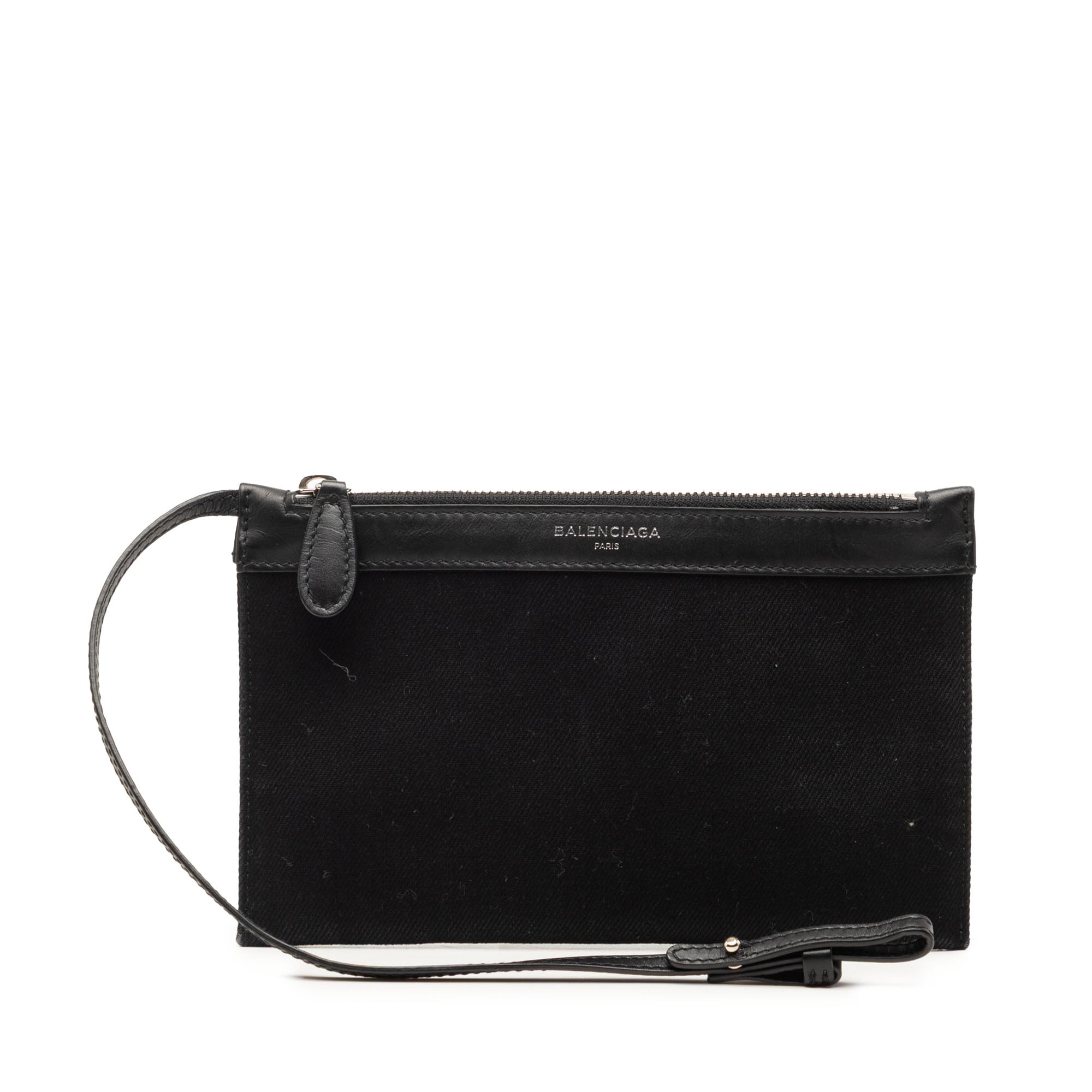 Canvas Navy Cabas Pouch