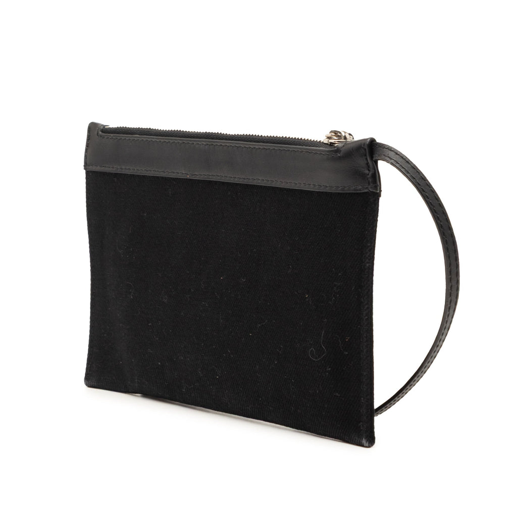 Canvas Navy Cabas Pouch