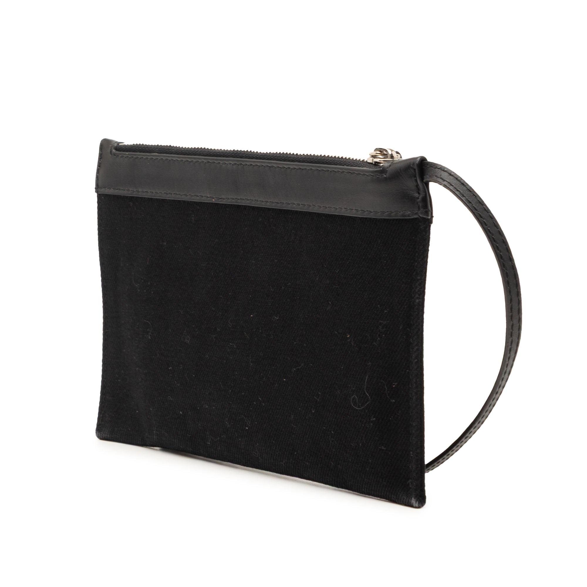 Canvas Navy Cabas Pouch
