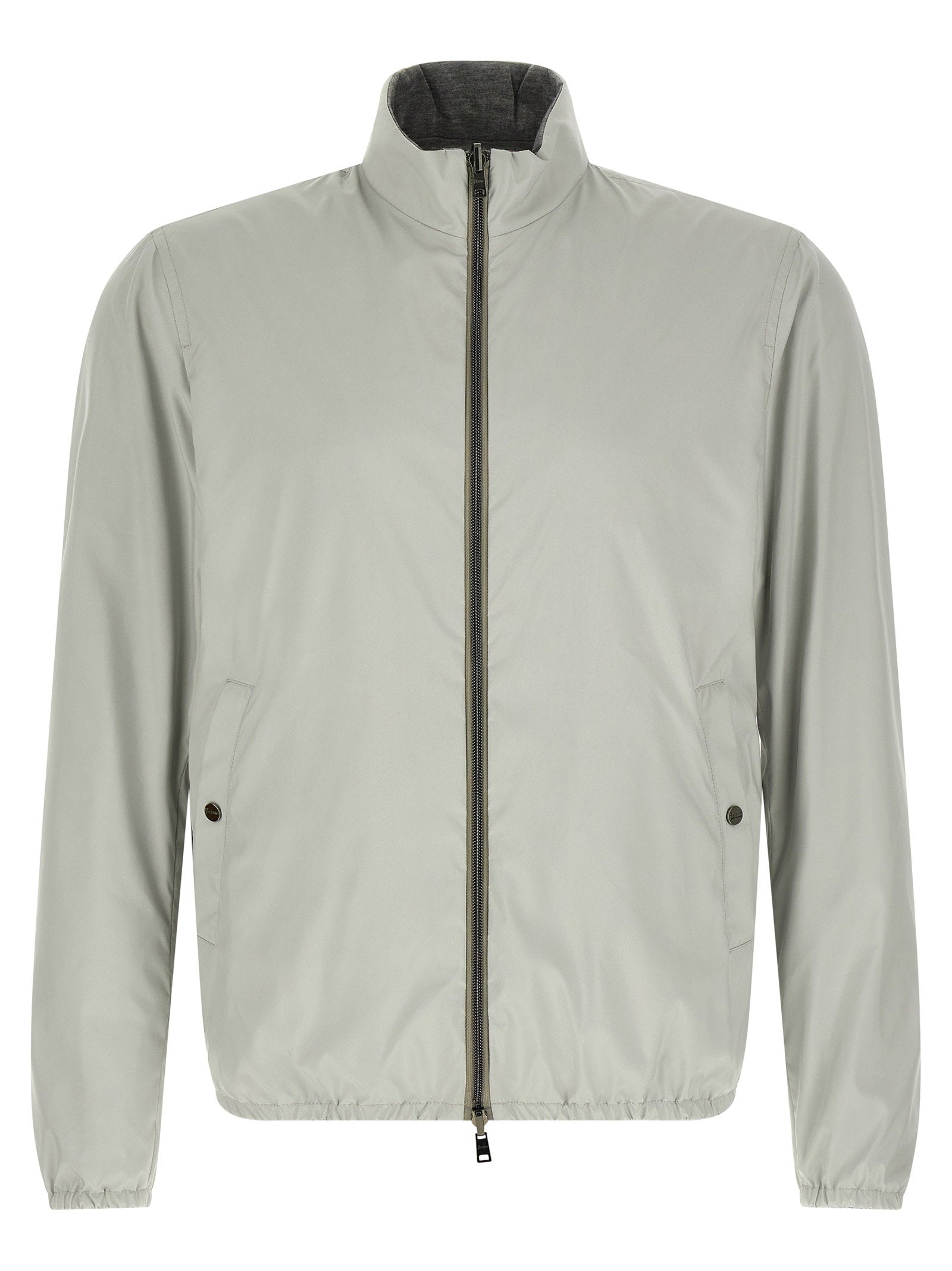 Herno Reversible Bomber Jacket — Sage