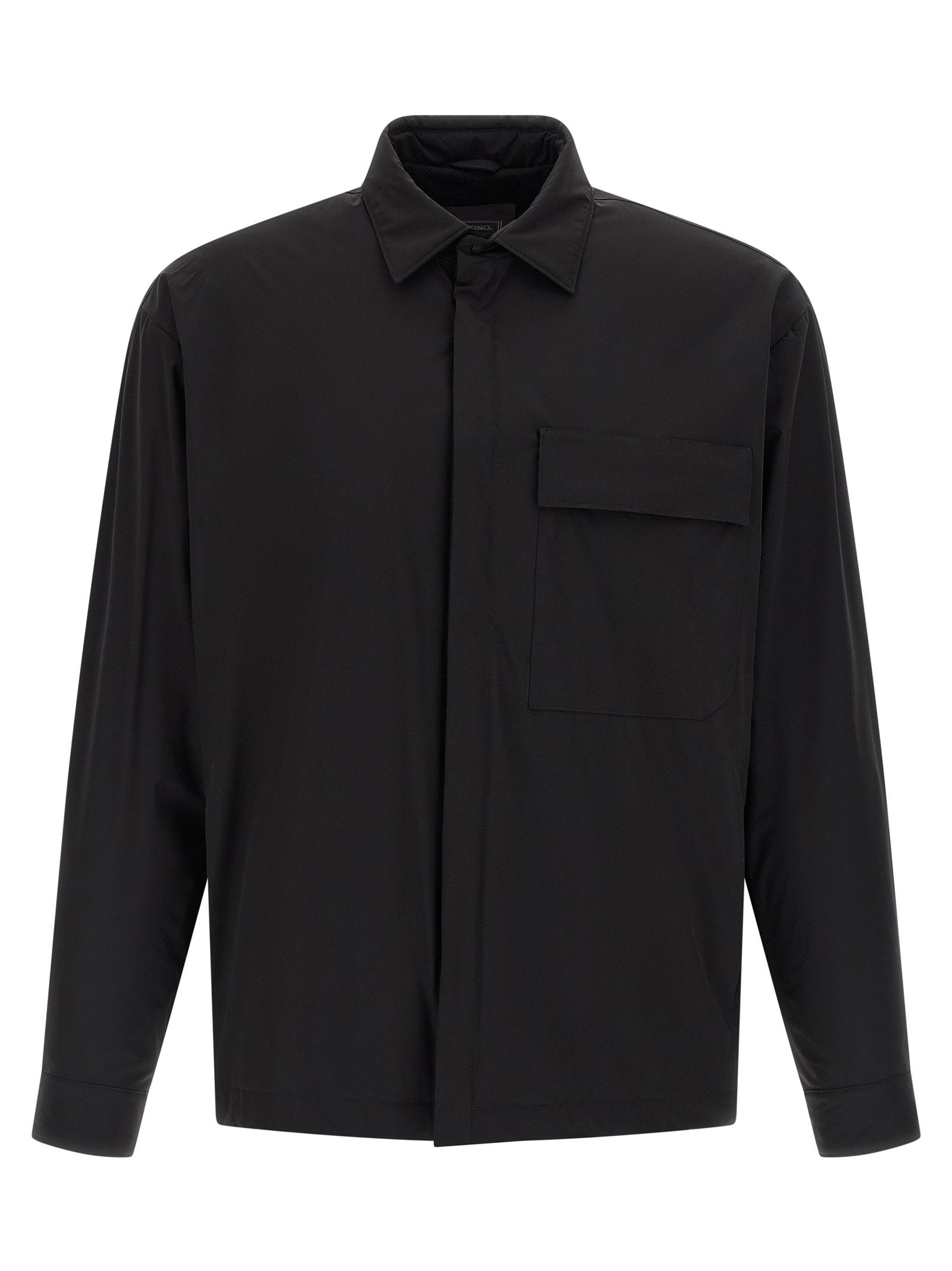 Herno Technical Windproof & Rainproof Overshirt — Black