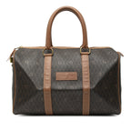 Honeycomb Coated Canvas Boston Bag