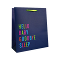 "Hello Baby Goodbye Sleep" Medium Gift Bag By Prank-O (As Seen on Shark Tank)