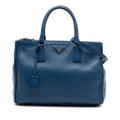 Medium City Calf Hand Stitched Galleria Double Zip Satchel