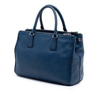 Medium City Calf Hand Stitched Galleria Double Zip Satchel