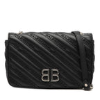 Embossed Leather Allover Logo BB Wallet on Chain