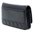 CC Quilted Shiny Aged Calfskin Wallet On Chain