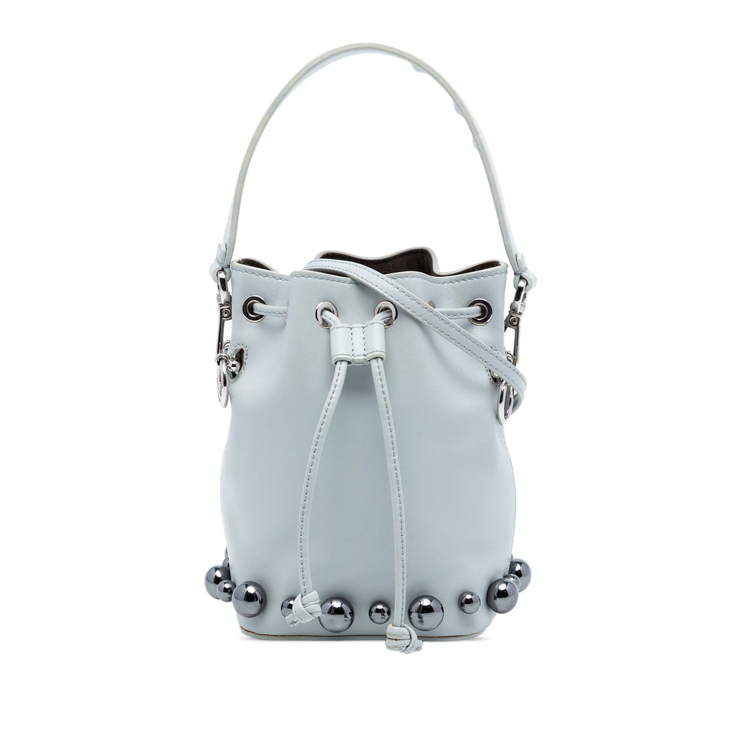 Mini Leather Pearl Mon Tresor Bucket Bag