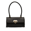 Leather Gancini Trifolio Swing Top Handle Bag