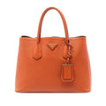 Medium Saffiano Cuir Double Handle Satchel