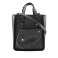 Mini Grained Calfskin Saddle Tote