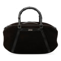 Suede Bamboo Handbag