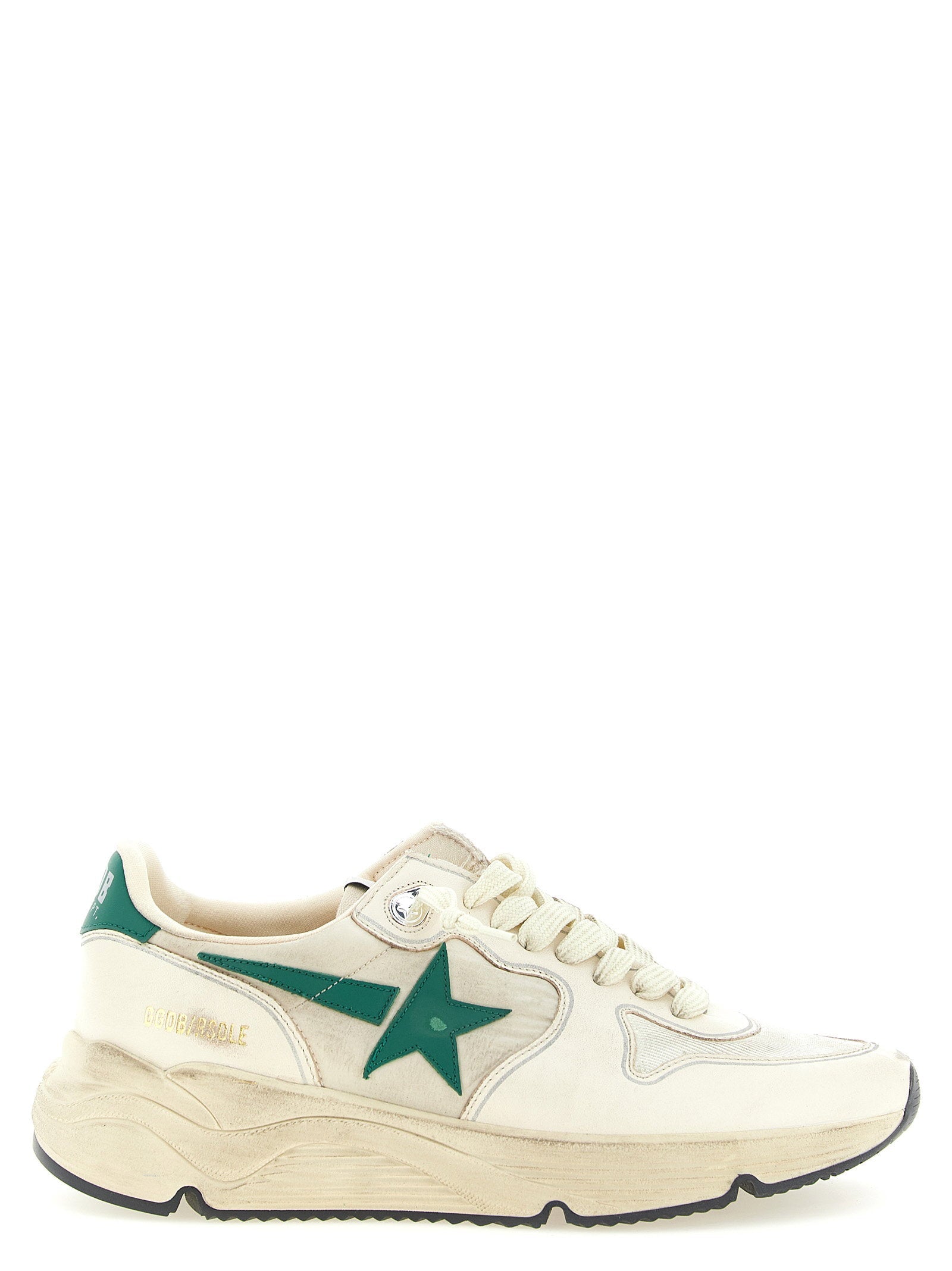 Golden Goose Running Sole Sneaker — Cream