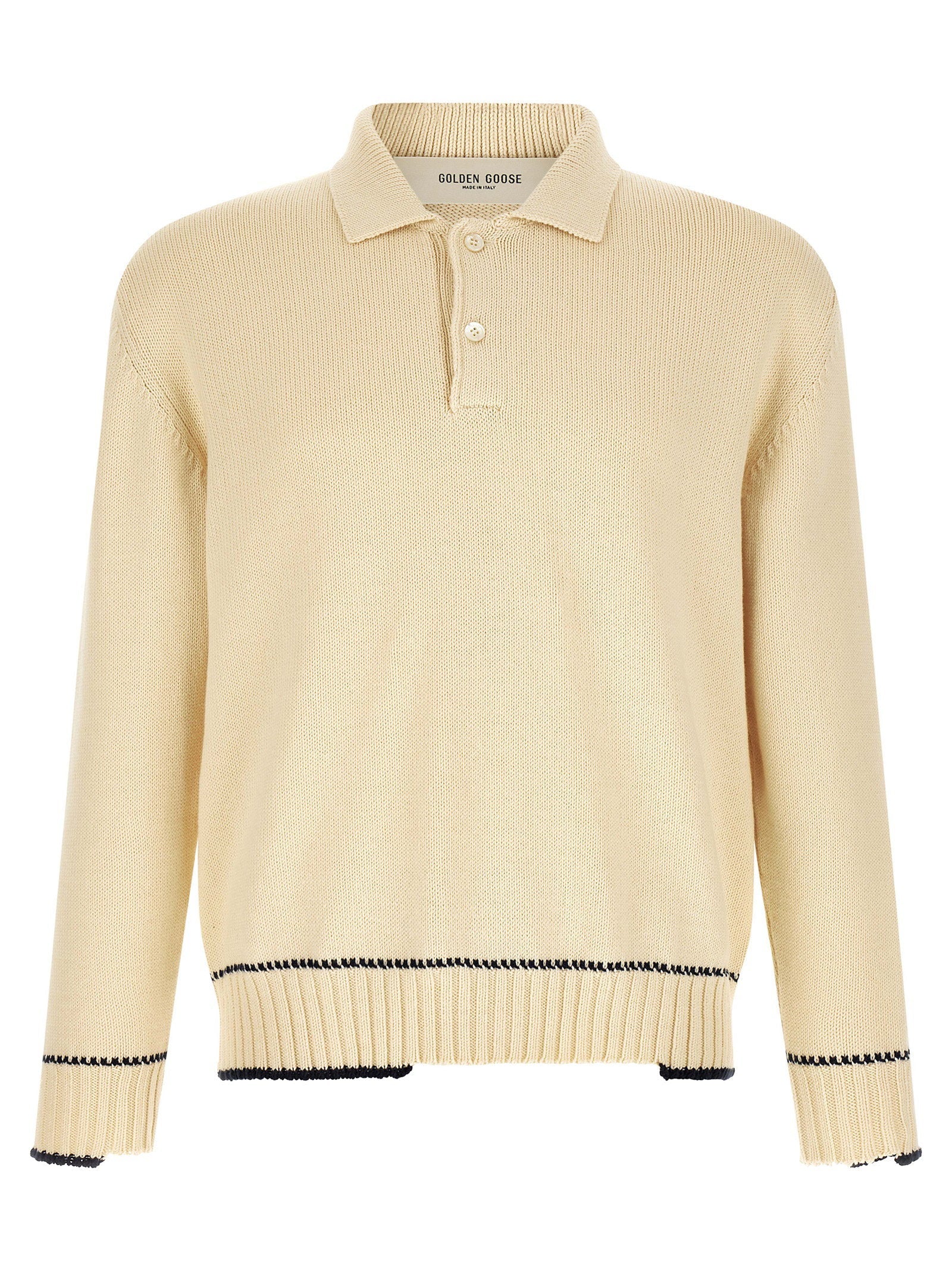 Golden Goose Rindley Polo — Cream