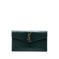 Croc Embossed Leather Uptown Pouch