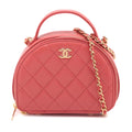 Quilted Lambskin Chic Riviera Top Handle Vanity Case