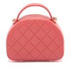 Quilted Lambskin Chic Riviera Top Handle Vanity Case