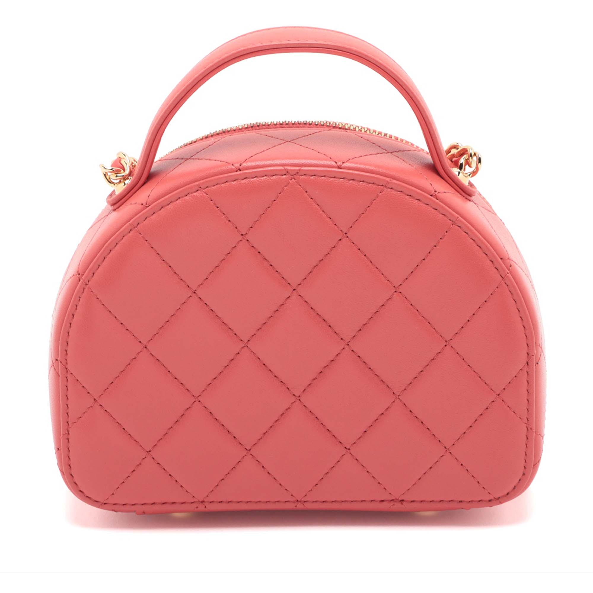 Quilted Lambskin Chic Riviera Top Handle Vanity Case