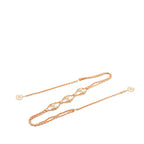 CC Gold Plated Leather Woven Wrap Choker Necklace