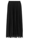 Fabiana Filippi Tulle Pleated Skirt — Black