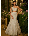 Periwinkle Blue Skirt Set By KYNAH, Luxury Indian Fashion & Bridal Wear