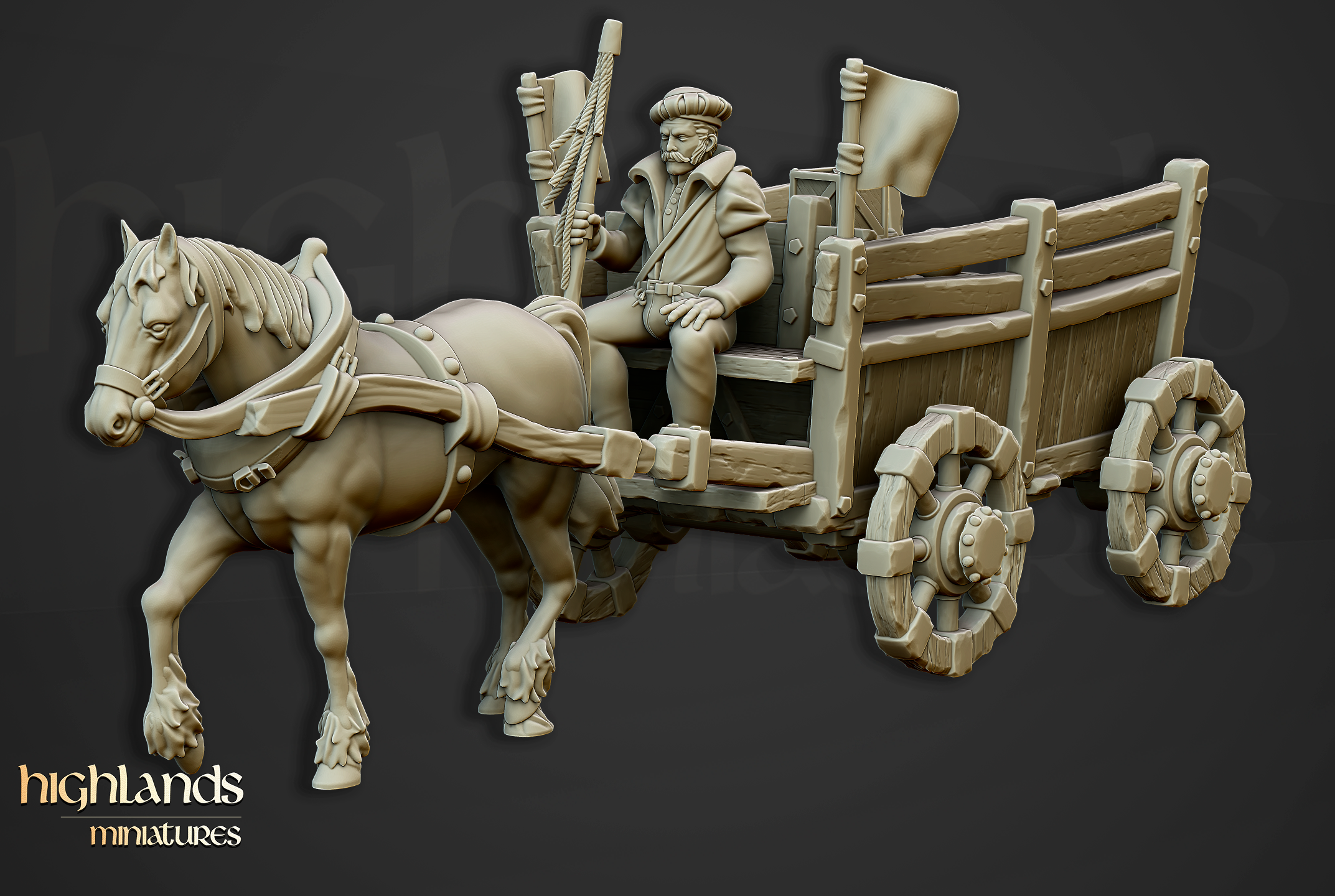 Wagon, Highlands Miniatures