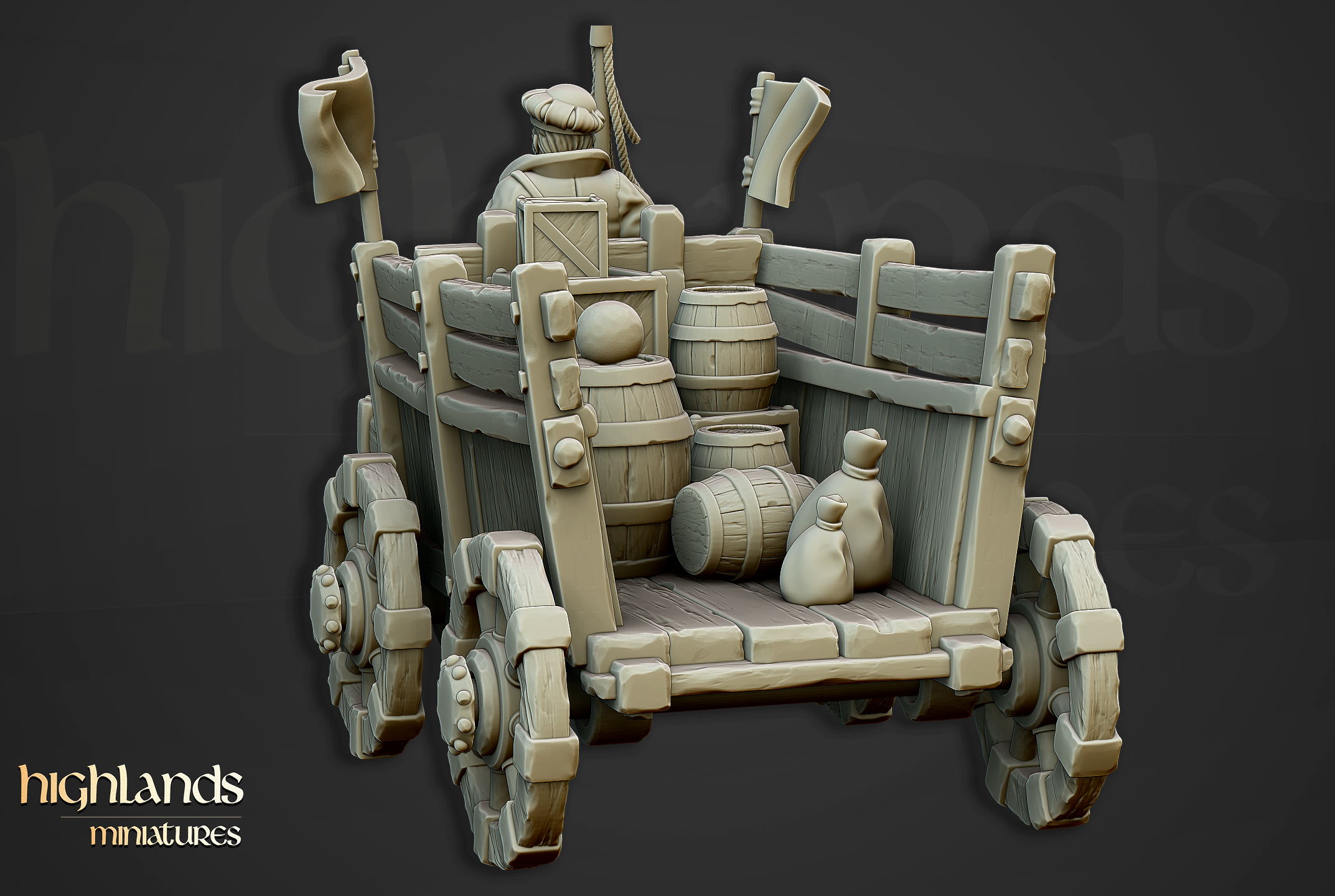 Wagon, Highlands Miniatures