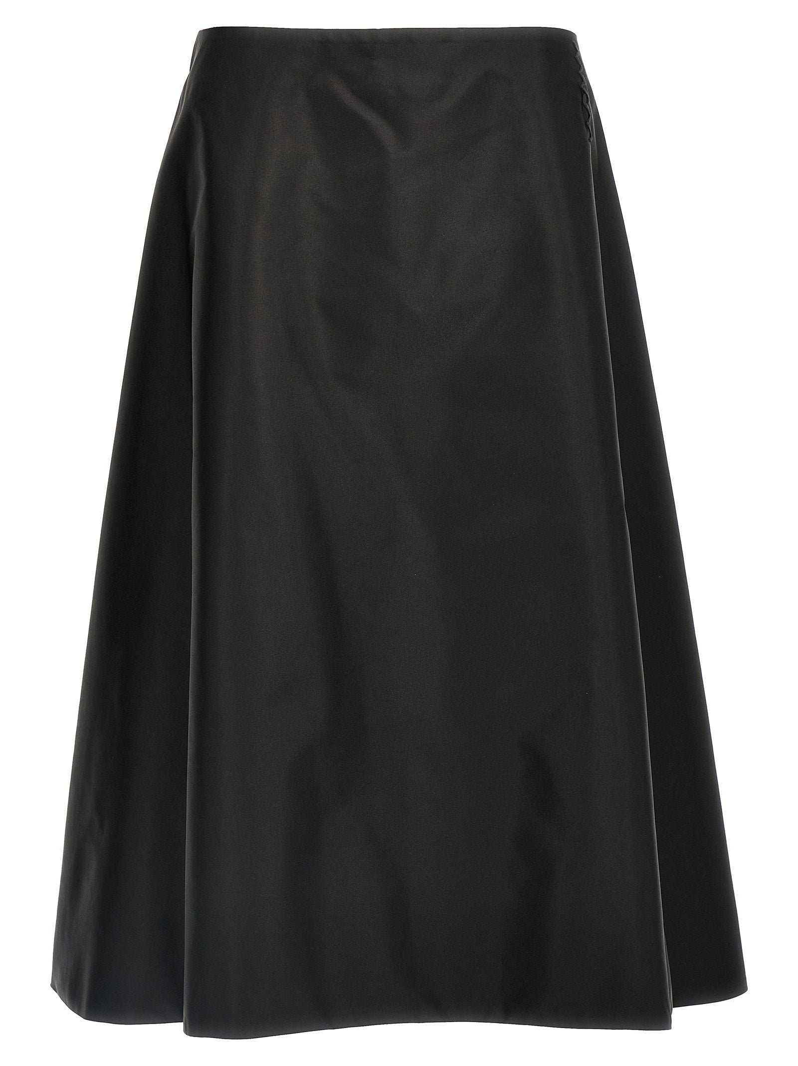 Marni Nylon A-Line Skirt — Black