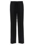 Dolce & Gabbana Contrast Piping Trousers — Black