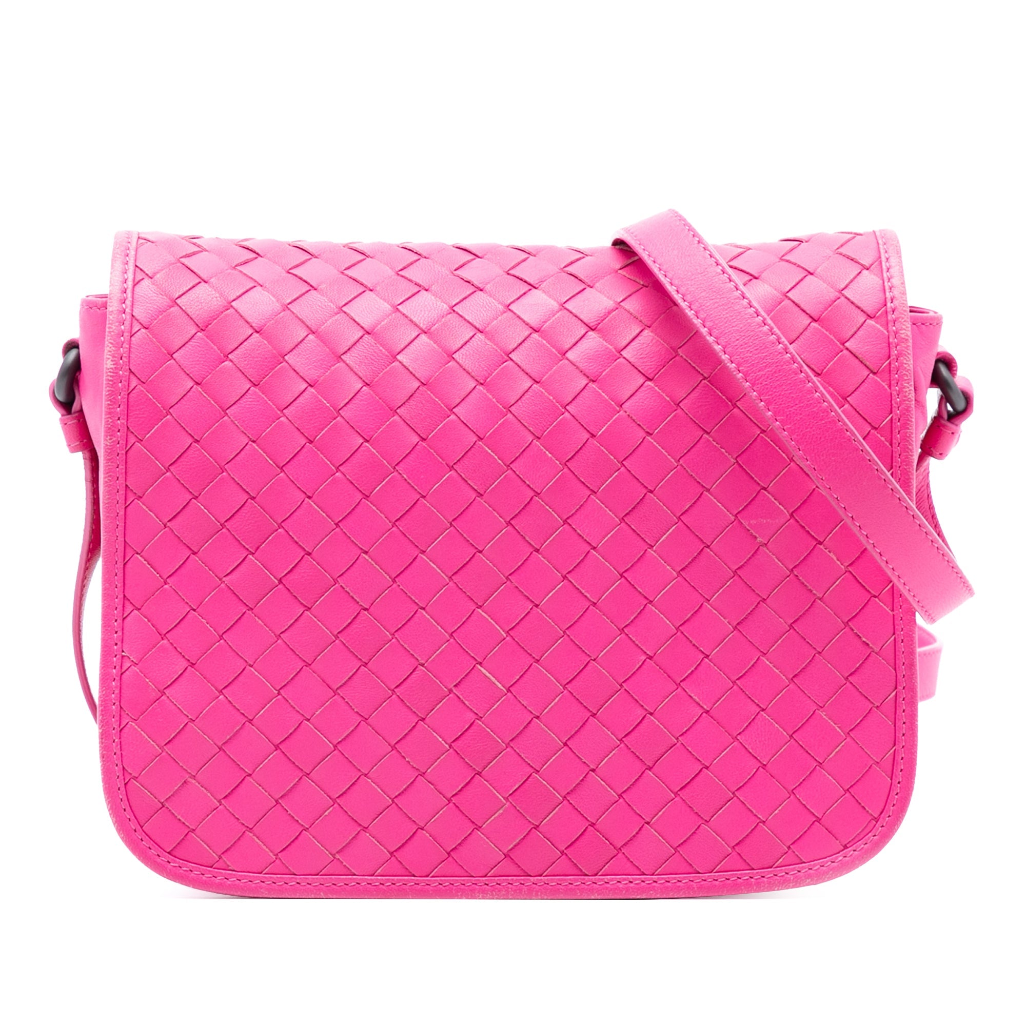 Nappa Intrecciato Flap Crossbody