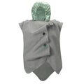 Grey “Mythogenesis” Wavy Ruched Vest
