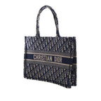 Medium Oblique Embroidered Canvas Book Tote