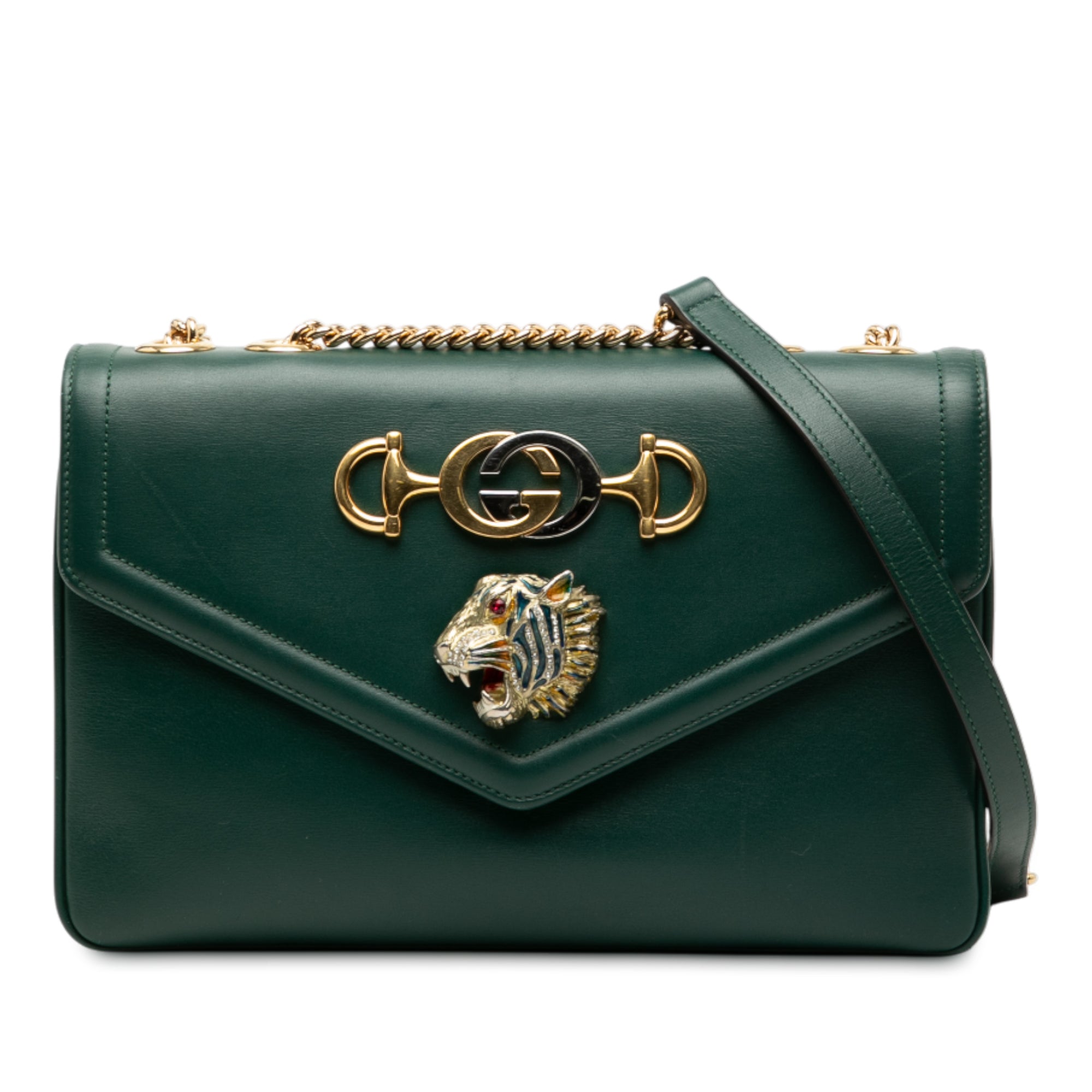 Medium Leather Rajah Crossbody